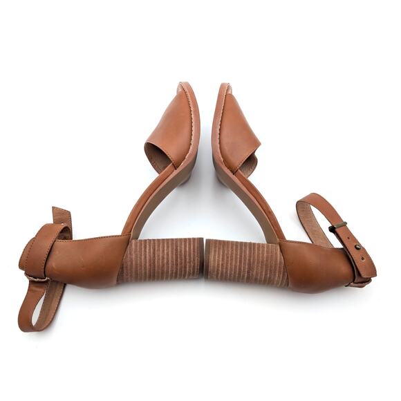 Madewell Paulette Block Heel Sandal Women's English Saddle Size US10 EU41 - Picture 6 of 11